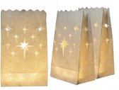 CHPN - Kaarsenzak - Kaarszak - Candlebag - Sterren - Sfeerkaars - 10 stuks - Kaarshouder - Papieren Kaarshouder - Kaarsenstandaard - Lichtzak - Papier