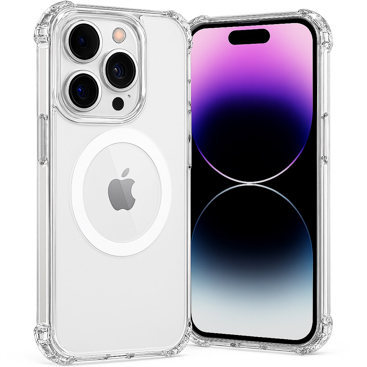 SnapSkin Hoesje geschikt voor iPhone 14 Pro Max - Geschikt voor MagSafe Case - Transparant