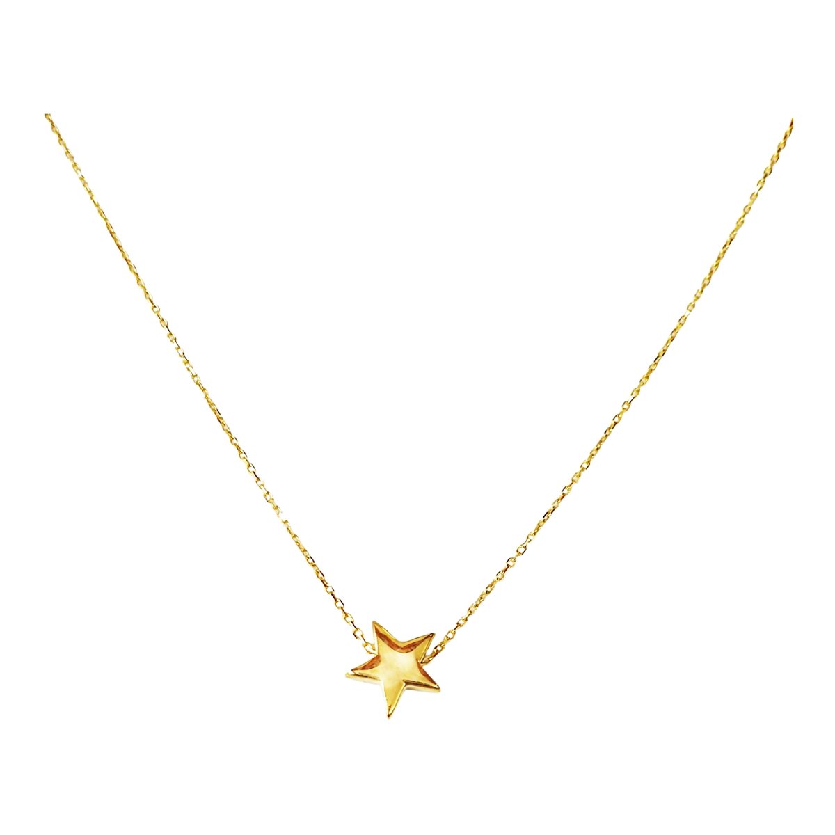 Gouden Ketting Ster Hanger 14 karaats