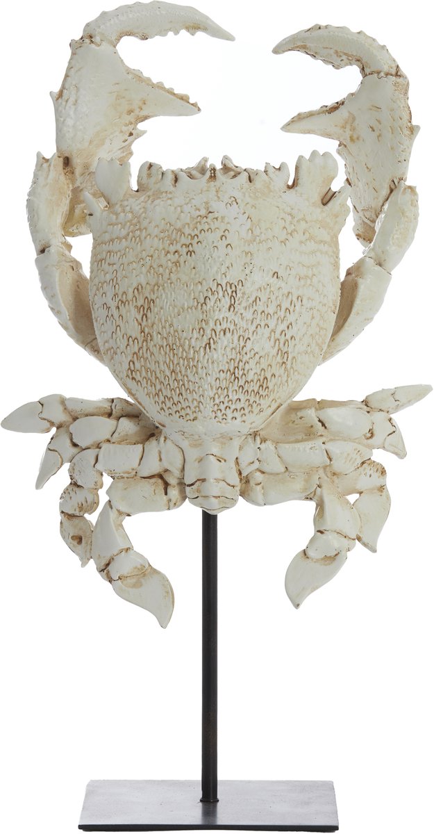 Light&living Ornament op voet 23x12,5x42,5 cm CRAB gebroken wit