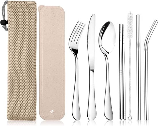 Couverts à emporter - Couverts de voyage - Set de Couverts de voyage - Couverts à Go