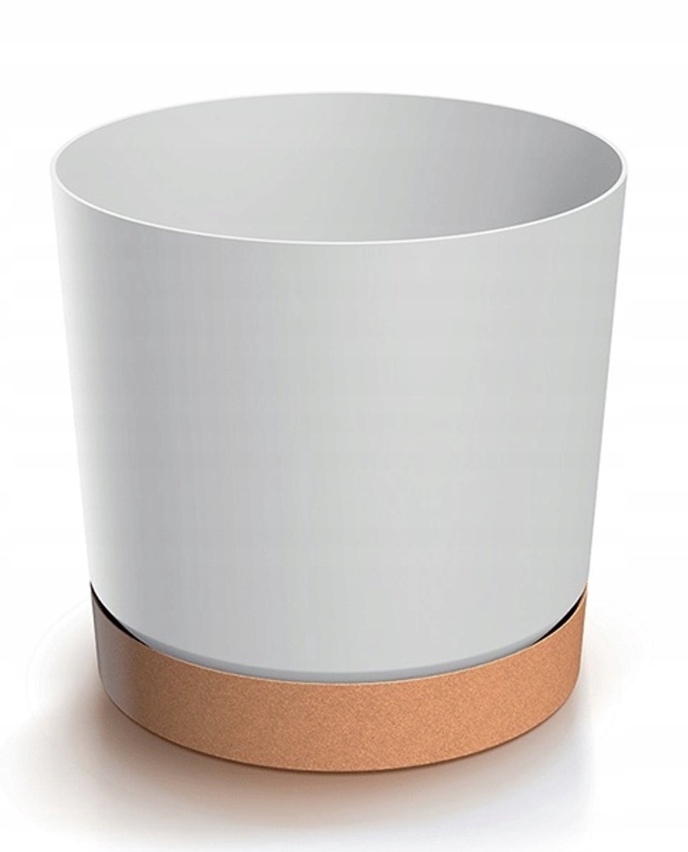 Prosperplast Tubo Serie - Bloempot - 12,8 cm - Mat Finish - Inclusief Onderzetter