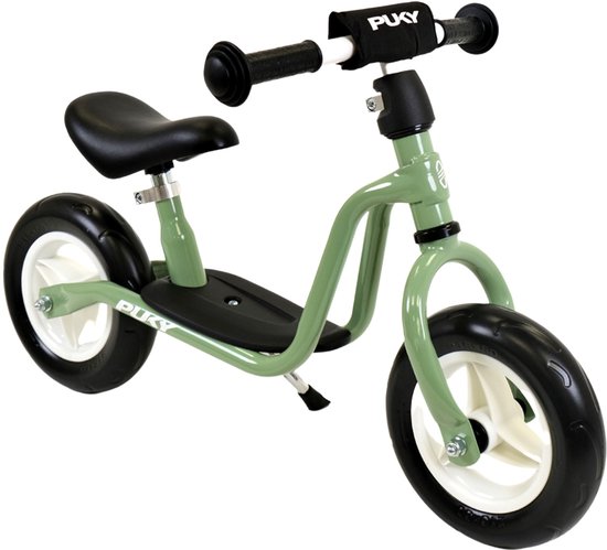 Puky Metalen Loopfiets Starter Retro Groen Limited Edition vanaf 2 Jaar - Retro Groene Loop Fiets - Verstelbaar Zadel 30 tot 39 cm - Voor Jongens en Meisjes - Compact en Veilig - Lage Instap met Voetenplank