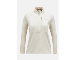 PEAK PERFORMANCE TRAIL GRID FLEECE HALF ZIP WOMEN Sand fog -S