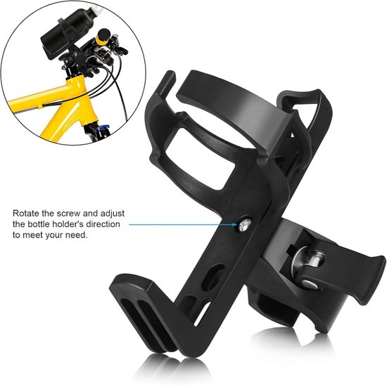 Fiets bidonhouder - lichtgewicht fiets bidonhouder - 360 graden draaibare sterke fiets bekerhouder - verstelbare fiets bidonhouder - snel los te maken fiets bidonhouder - geschikt voor racefietsen, mountainbikes en kinderfietsen — afbeelding 5