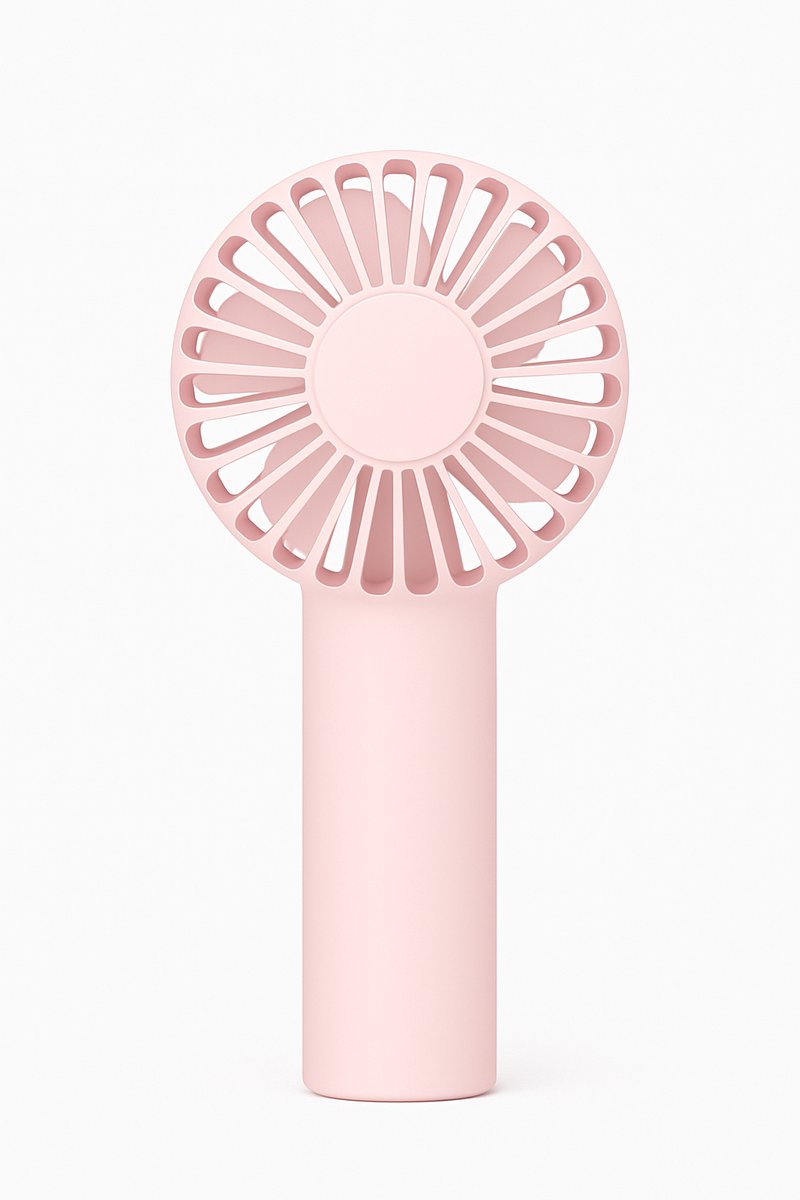 handventilator - roze - Ventilator Draagbaar - 3 standen - 1200 mAh - USB C oplaadbaar - Ideaal voor festivals/campings etc