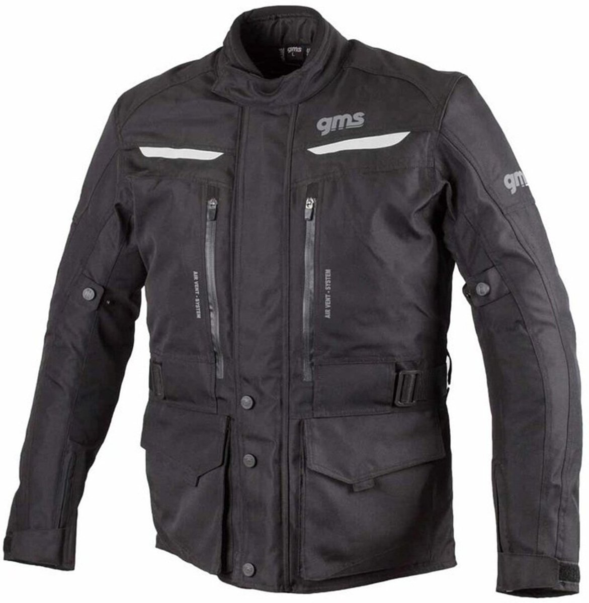 gms Gear Zwarte Textiele Motorjas - Maat L - Jas
