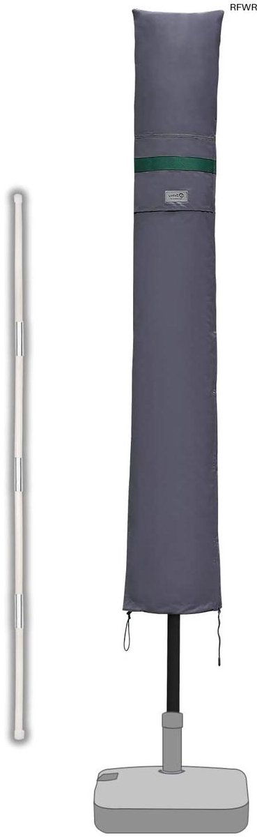 RFWR Beschermhoes voor parasol Ø 300 cm - Waterdicht en UV-bestendig Grijs