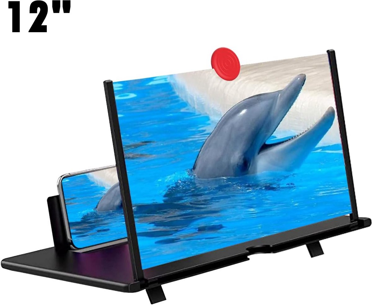 Loupe Écran Smartphone 3D Portable Universelle - Grossissement Jusqu'à 8 Pouces Effet 3D Pour Tous Téléphones
