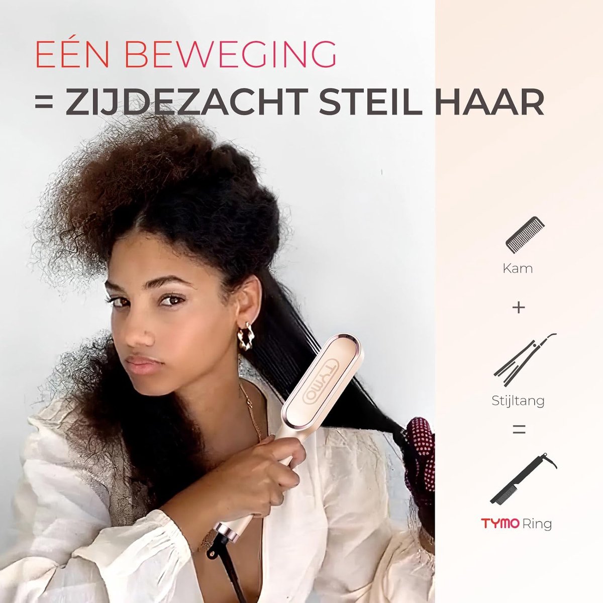 TYMO Ring - Stijltang - Stijlborstel - Rosé Goud - 5 - afbeelding 3