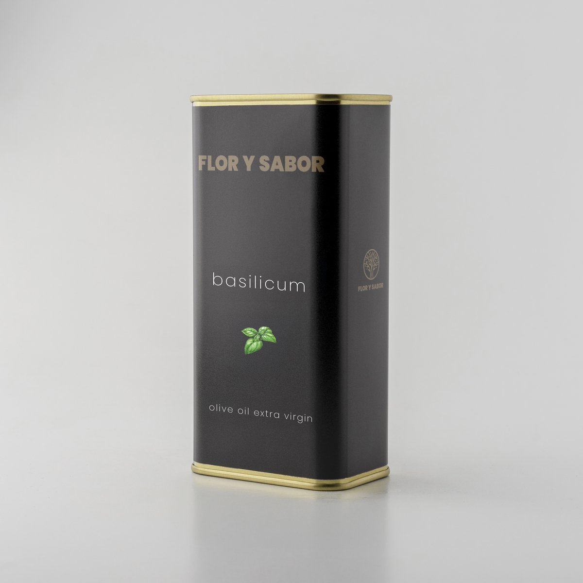 Flor y Sabor extra virgin olijfolie 'basilicum' - 500ml blik