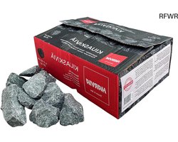 RFWR® Opgietstenen voor sauna - 20 kg Finse diabas stoomstenen voor elektrische en houtkachels