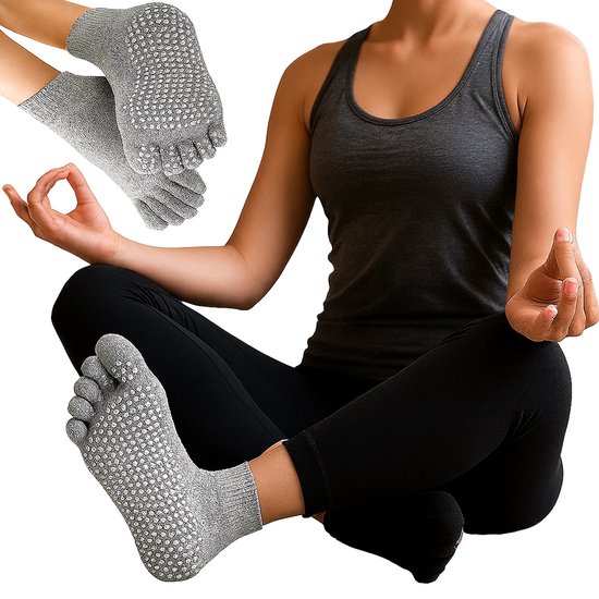 Chaussettes de Yoga Full Toe I Full Toe Yoga Sock I With Anti Slip
