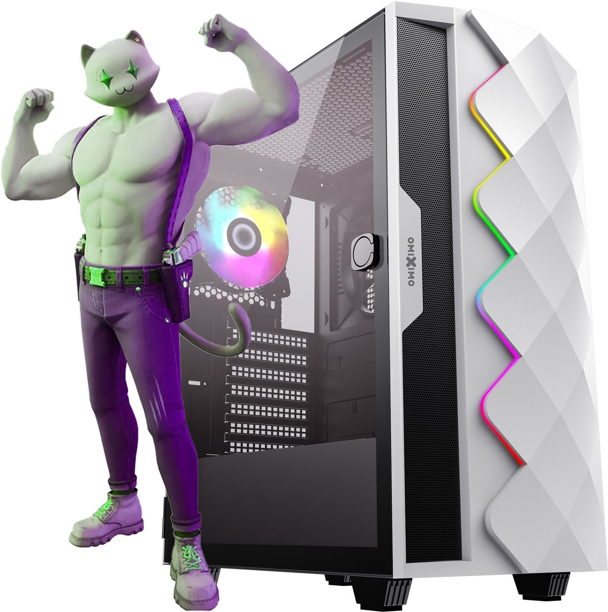 Gaming PC - AMD Ryzen 5-3400 - 8 GB RAM - 256 GB SSD - DWH - Gaming - €399,00