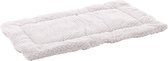 Hondenkussen – Benchkussen – Hondenkussen 85 x 51 cm – Geschikt voor hondenbench en kattenkussen – Flamingo Jacquard Rechthoekig Grijs
