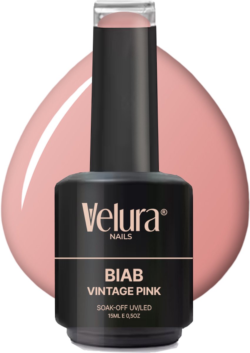 Goedkoopste Velura® BIAB | Builder in a Bottle | 15ml Vintage Pink | Liquid Builder Gel | BIAB Gel Nagels | HEMA- & TPO-vrij