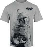 Star Wars Bounty Hunter Heren T-shirt - gemêleerd lichtgrijs - L