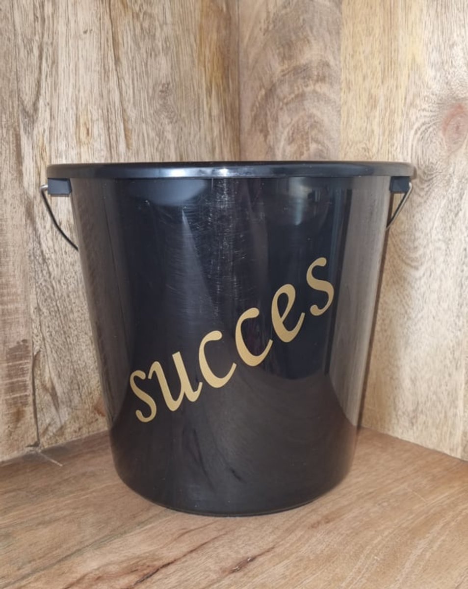 Cadeau emmer. Succes. Bouwemmer 12 Liter