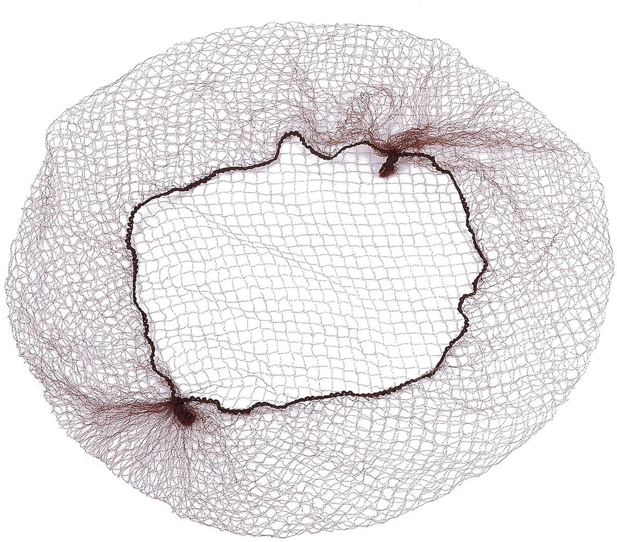 Onzichtbare haarnetjes - 200 stuks - bruin nylon - 20 inch