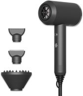 Ace & Taylor - Fohn - Ionische Föhn met Diffuser – Professionele Haardroger – 3 Warmtestanden – Coolshot & 3 Opzetstukken – Zwart (HB228)