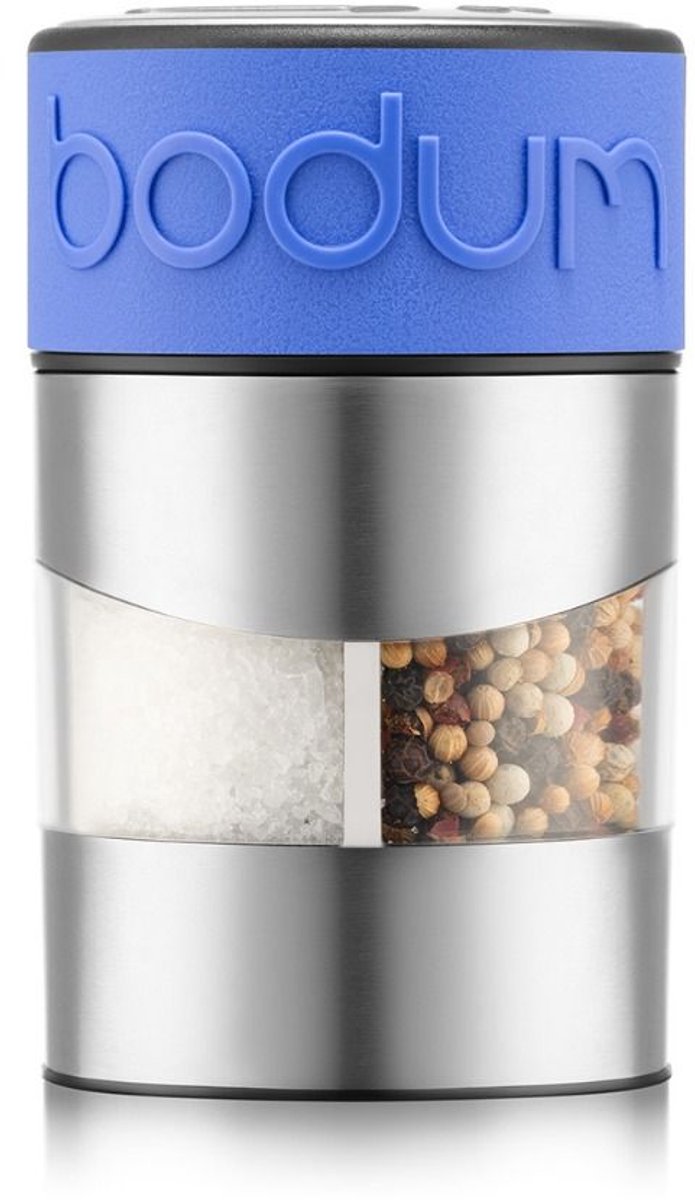 Bodum | Twin compacte Peper- en zoutmolen | RVS / Blauw