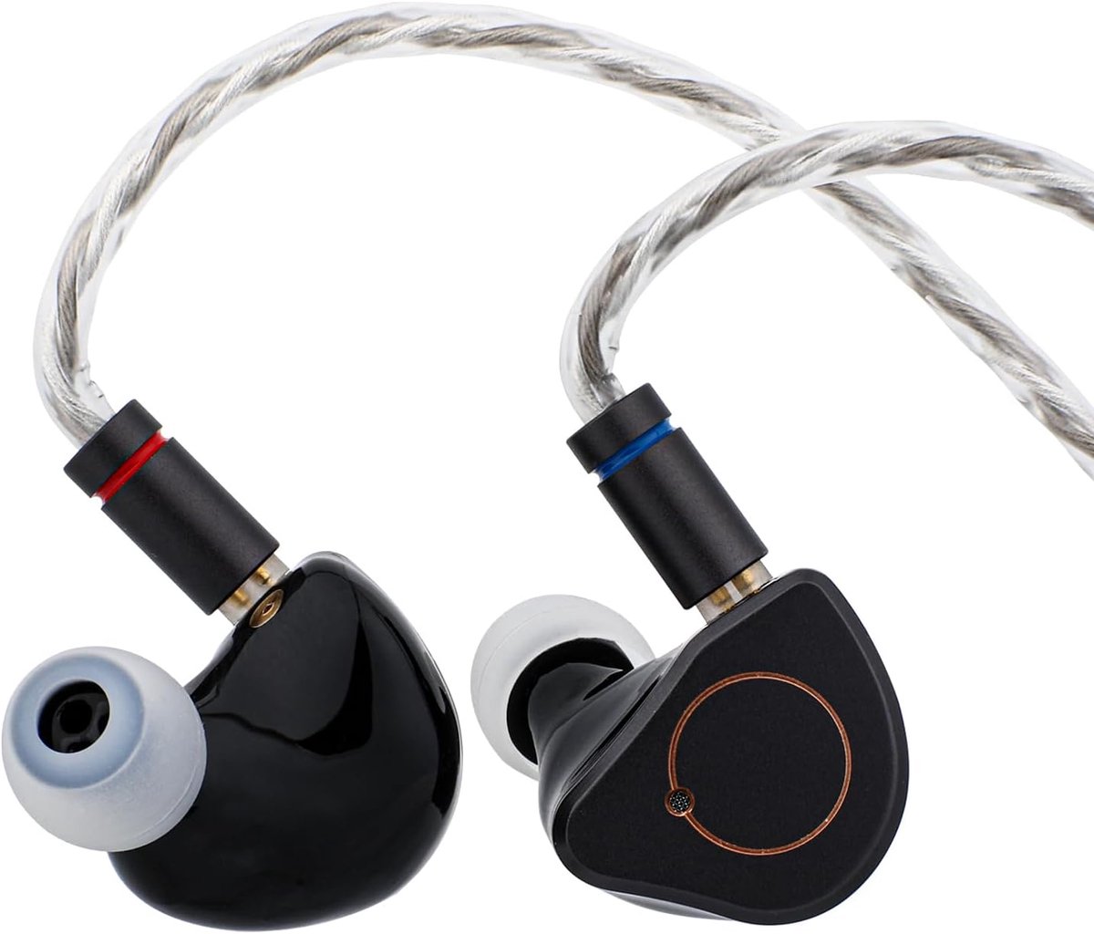 Simgot Supermix 4 - In-Ear Monitors - IEM - Muziek & Gaming Oortjes - Oordoppen - Verwisselbare Kabel - Ergonomisch Design - Hybride Drivers - Zwart