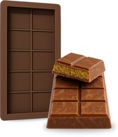 Innovaland - Chocolade mal voor Dubai Reep - 25 x 14 CM - Mal Voor Chocolade - Koek - Gebak - Zeep - Siliconen Bakvormen - Chocolade Bakvorm - Vorm - Mallen