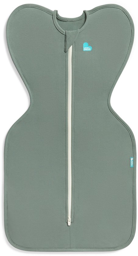 Love to Dream™ Babyslaapzak Swaddle Up™ - Inbakeren - Baby 0-3 maanden - 3.5-6 kg - All season - Deep olive