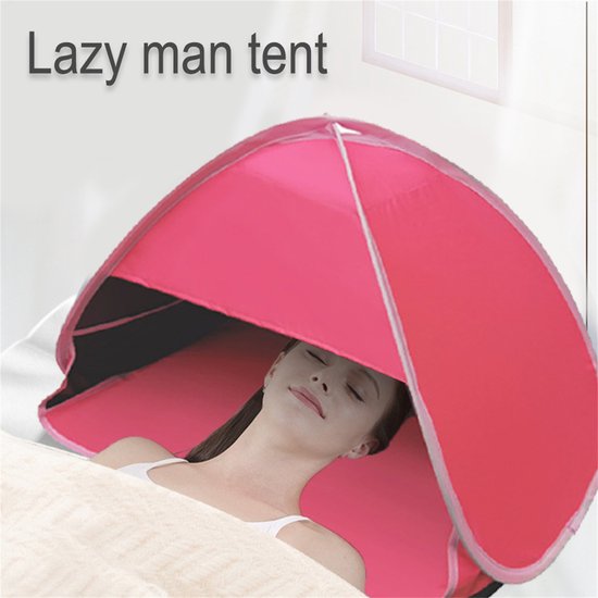 Mini Strandtent - Pop-Up Zonnekap - Draagbaar Zonnedak voor Telefoon - Rood - 80x50x55 cm van Merkloos — afbeelding 3