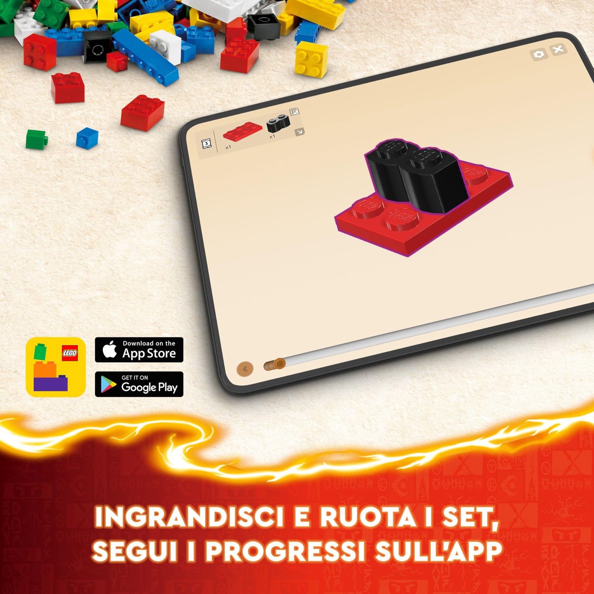 LEGO 71808 NINJAGO Kai's elementaire vuurmecha Actiefiguur Speelgoed voor Rollenspellen — afbeelding 19