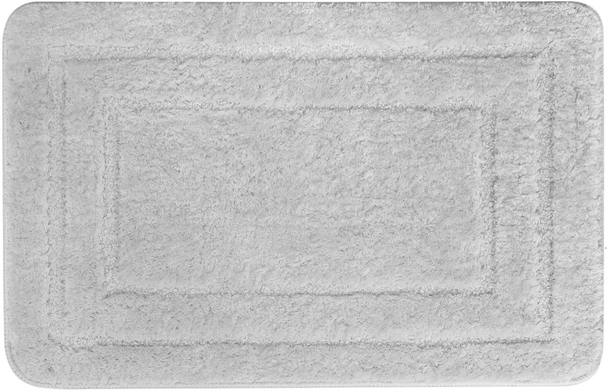 Ibenzoa® Binnenhuis Antislip Zachte Microvezel Badmat in Lichtgrijs - 50x80 cm