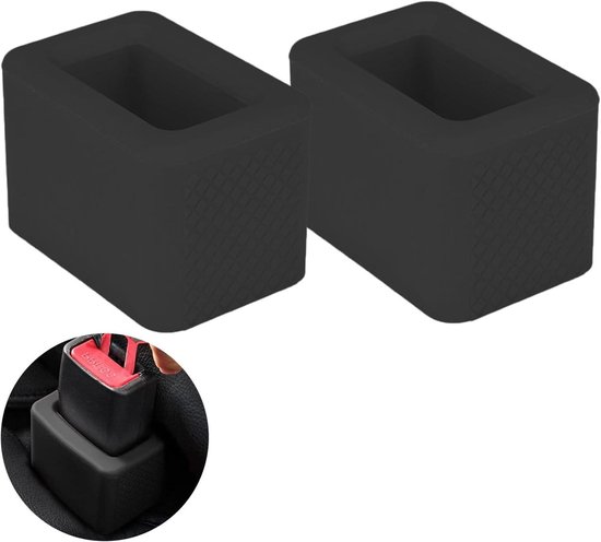 2 stuks Autogordel Slot Houders Zwart - Veiligheidsgordel Houder voor Gemakkelijk Vastklikken - Auto Accessoires.