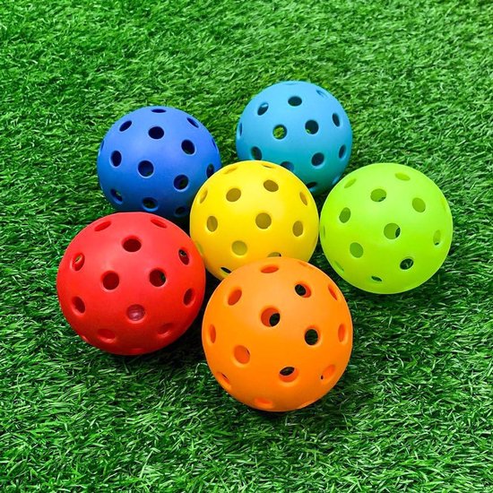 Allecto Plus - 6Pack Pickleball Ballen voor Buitengebruik met 40 Gaten - Set van Ballen Voorbal Oefening Huisdieren - Duurzame Materialen - Onmisbaar voor Pickleball Enthousiastelingen van Allecto Plus — afbeelding 3