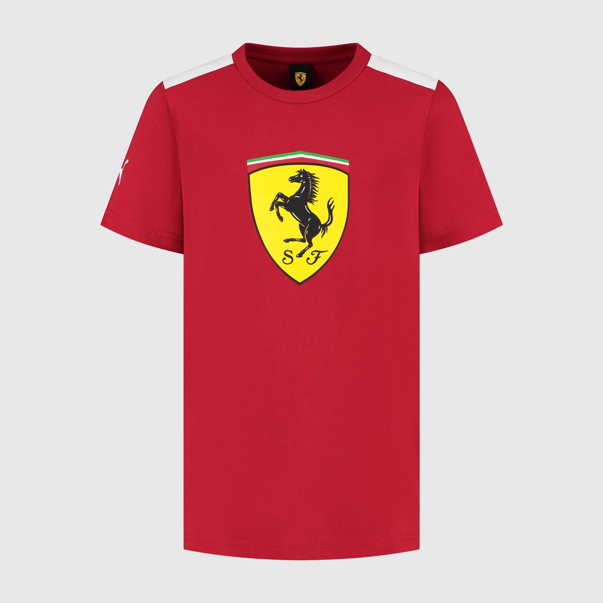 Ferrari Logo T-shirt Dark Cherry Lewis Hamilton Charles LeClerc Rood