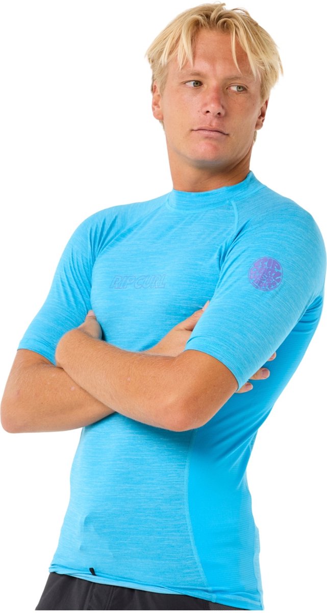 2025 Rip Curl Heren Dawn Patrol Perf Short Sleeve Lycra Vest -