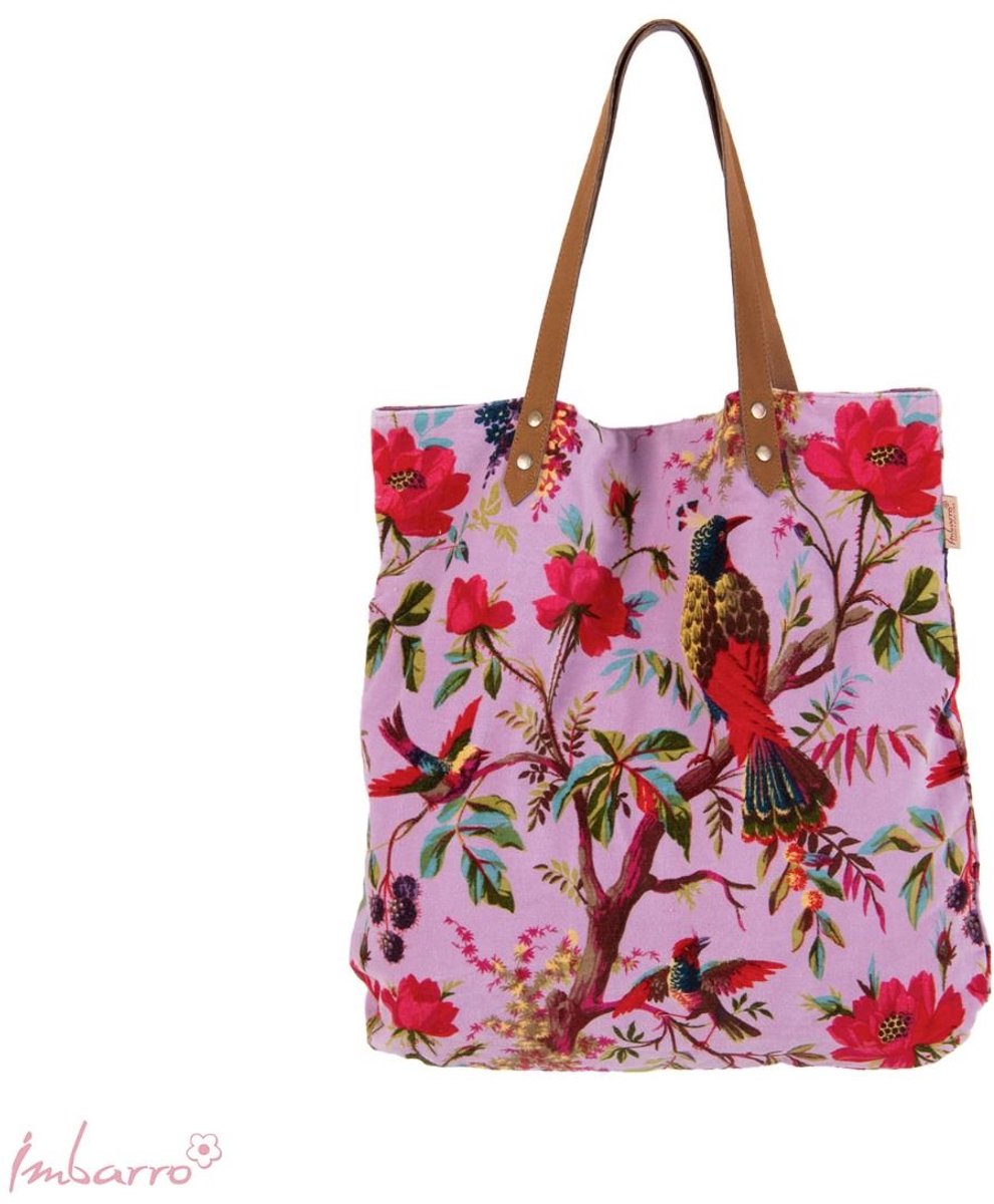 Imbarro Shopper - Tas - Strandtas - Paradise - Lila - Velvet - 52x52cm