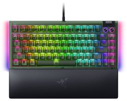 Razer BlackWidow V4 75% - Mechanisch Gaming Toetsenbord - RGB - Qwerty - Phantom Green Edition