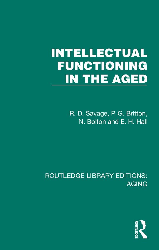 Routledge Library Editions: Aging- Intellectual Functioning  ... - cover