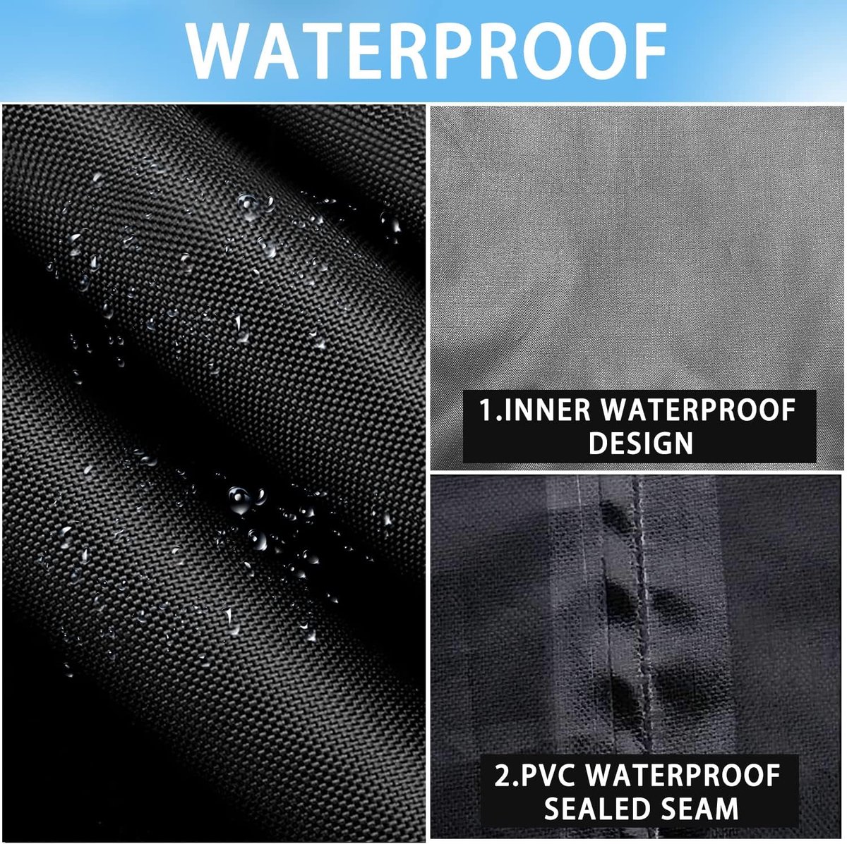 Waterdichte Pizzaovenhoes - Pizzaovenhoes Geschikt voor Ooni Karu 12 - 420D zilver gecoate stof - Draagtas - Regenhoes - Carry Cover - Beschermende Draagtas tegen Weersinvloeden - pizzaoven accessoires – foto 4