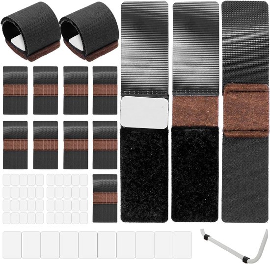 HNR 15 mm viltdoppen voor meubels, 108 stuks, 3 mm dik, zelfklevende