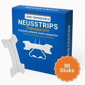Comformidable Neusstrips 90 stuks – Neuspleisters - Anti Snurk - Snurken - Anti Snurk Strips - neusspreider - Nasal Strips - Transparant