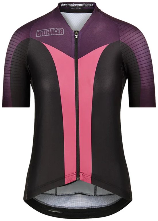 Bioracer Icon Dames Wielershirt Block Deep Purple Maat S