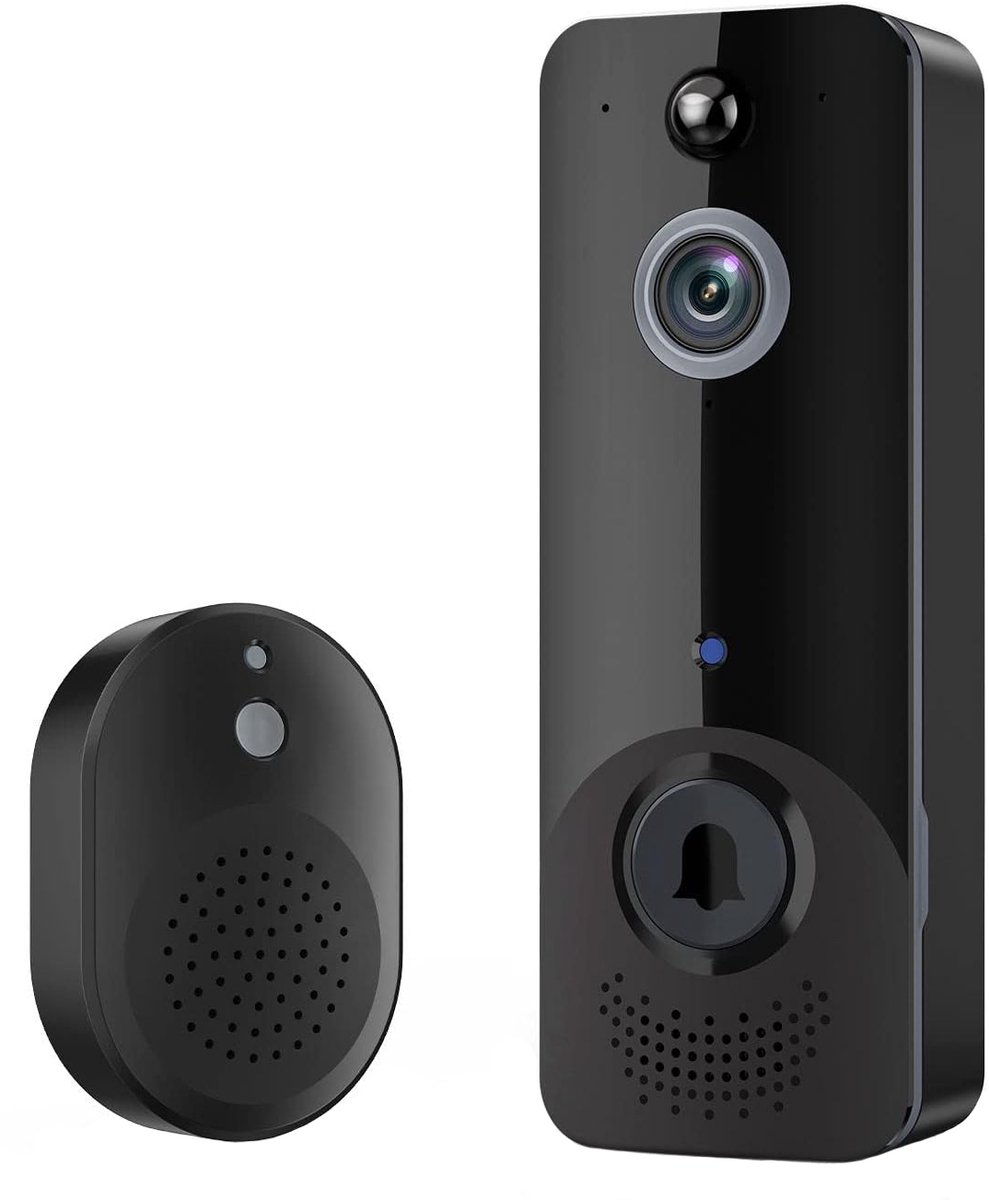 Slimme Video deurbel draadloos met Camera en Wifi - Inclusief Gong - 1080P HD - Slimme Deurbel