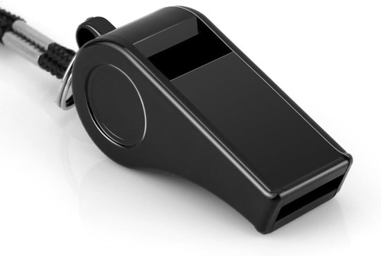 laeeyin 2 stuks Trillerpfeife Sportles Profi Whistle met sleutelband Scheidsrechtersfluit voor schoolsport, voetbal, sportles, hondentraining