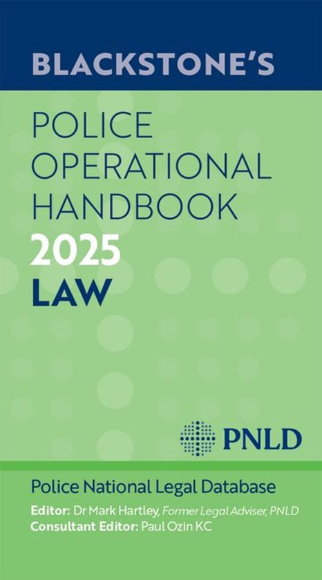 Blackstone's Police Operational Handbook 2025 - cover