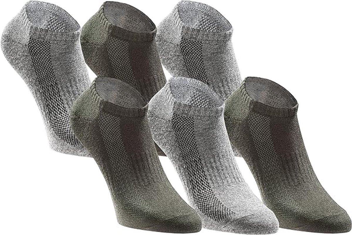 Sokken Tastic 6-pack Giftbox Olijfgrijs Groen 35-38 - 48
