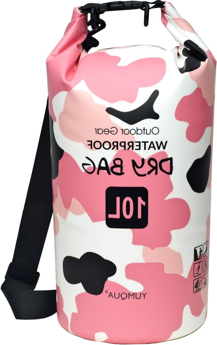 Waterdichte Tas 5L 10L 20L 30L 40L - Roze Camouflage 10L