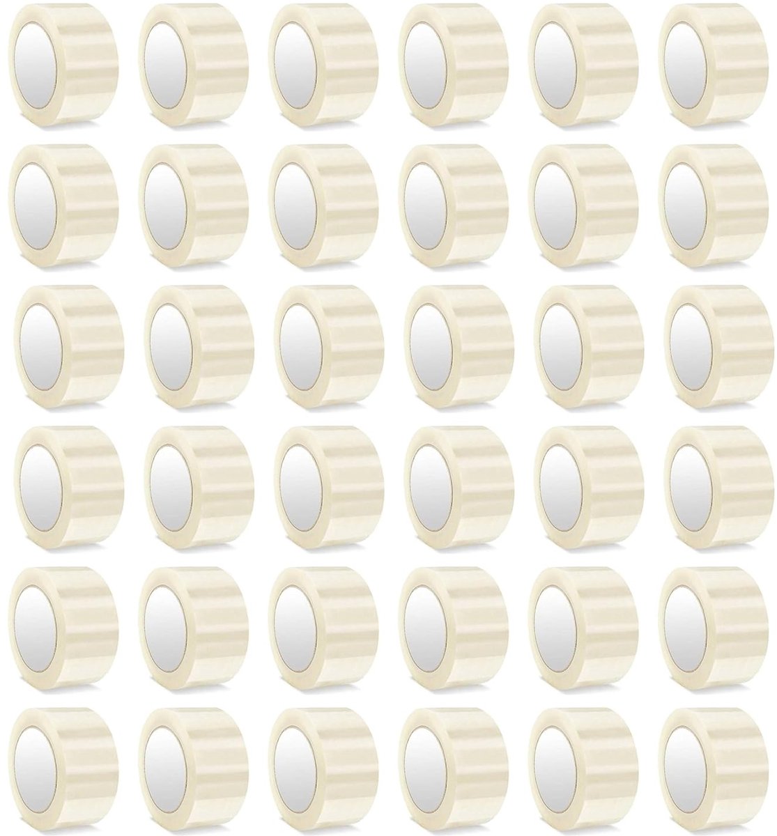 Kajal Adhesive Tape Transparant 288 Rollen Set – Stille PP verpakkingstape met sterke kleefkracht, 45 µm dik, ideaal voor dozen en verzending, professionele kwaliteit verpakkingstape (48 mm x 60 mm) met Kajal Sticker