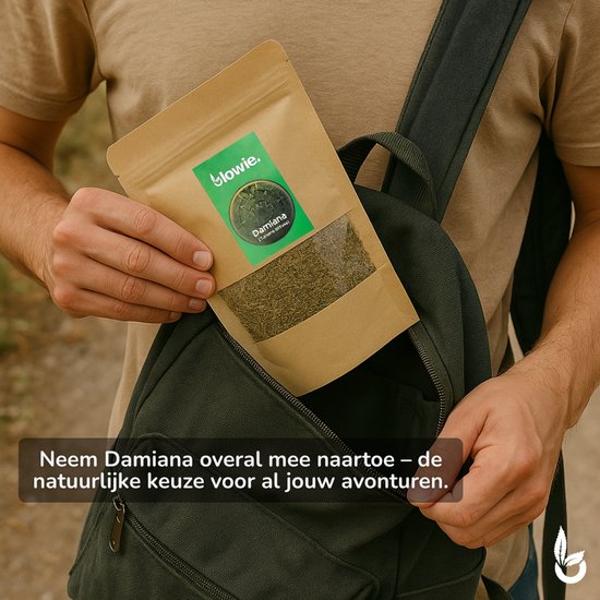 Blowie® Damiana finement coupée - 150 grammes - Feuille de Damiana séchée - Mélange d'herbes à Thee