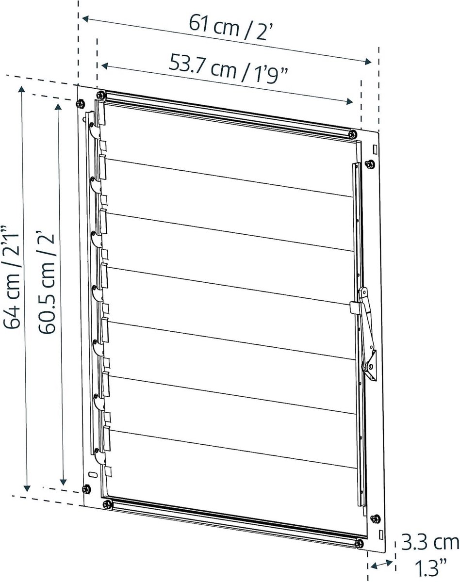 Accessoires ventilatievenster voor broeikas van Palram. – foto 4